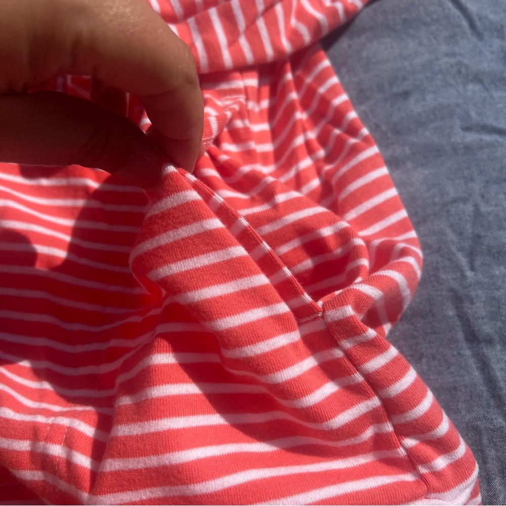 Pendleton Lightweight Salmon/White Striped 100% C… - image 3